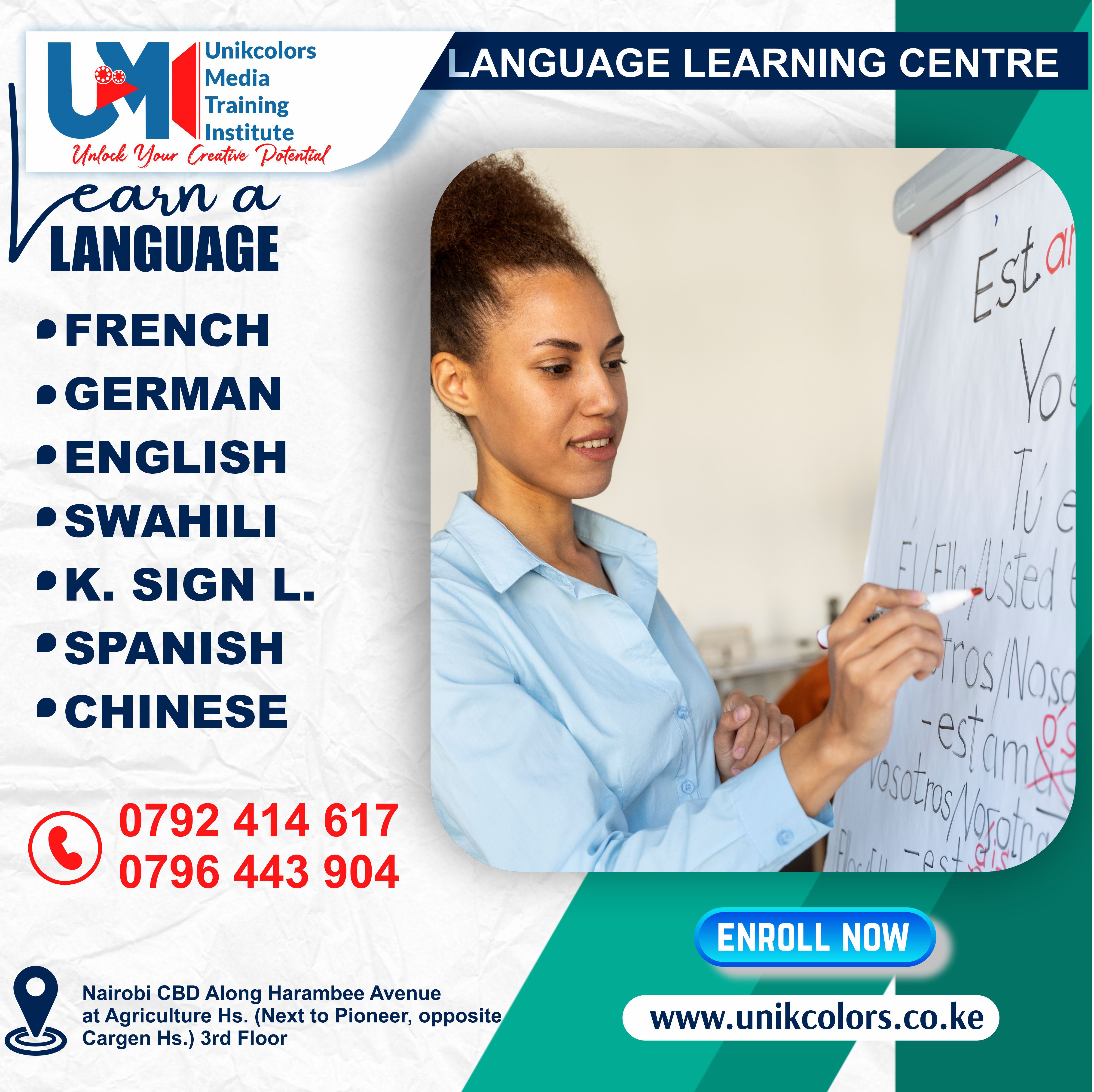LANGUAGE TRAINING CENTRE - GERMAN | ENGLISH | FRENCH | CHINESE | SPANISH | SWAHILI | KENYA SIGN LANG
